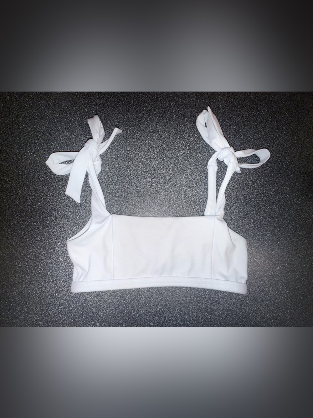 Jo & Jax White Bra Top with Bows Size Small Adult